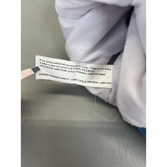 The Letter People Ms T Tall Teeth T Puppet Alphabet Plush Abrams - Picture 10 of 12